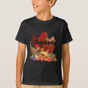 Frohes Erntedankfest Herbstfall Ahorn Blätter Than T-Shirt