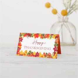 Frohes Erntedankfest Herbstfest Party Festessen Platzkarte