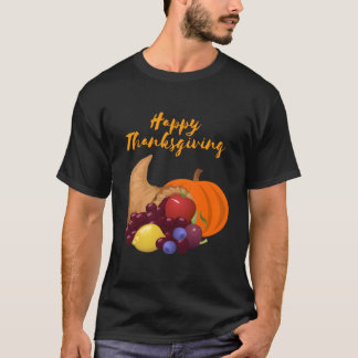 Frohes Erntedankfest Horn des Überflusses T-Shirt