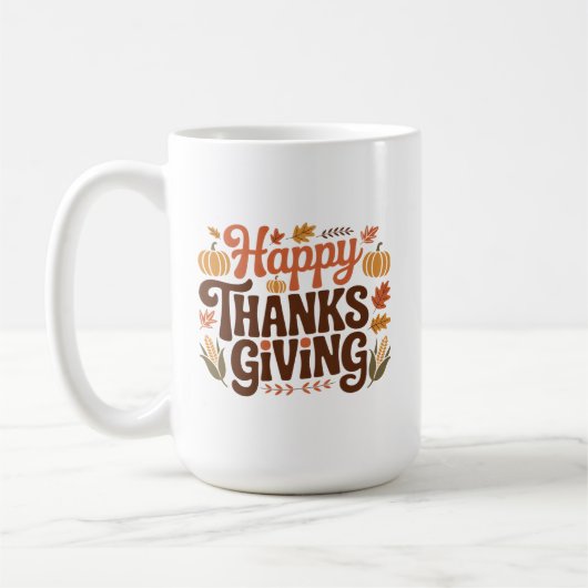 Frohes Erntedankfest Kaffeetasse (Links)