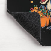 Frohes Erntedankfest Kinder Lustiger Truthahn Reit Mousepad (Ecke)