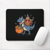 Frohes Erntedankfest Kinder Lustiger Truthahn Reit Mousepad (Mit Mouse)