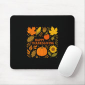 Frohes Erntedankfest Kürbis Herbstlaub Ernte Mousepad (Mit Mouse)