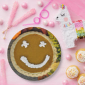 Frohes Erntedankfest Kürbiskuchen Pappteller (Party)
