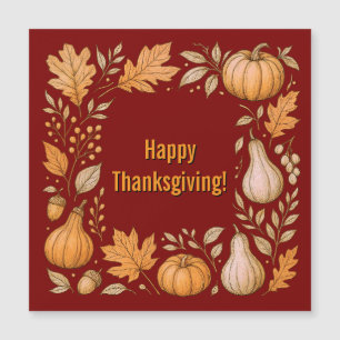 Frohes Erntedankfest Magnetkarte