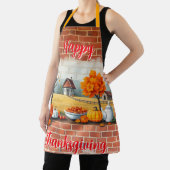 Frohes Erntedankfest Modern Schöner Herbst Schürze (InSitu)