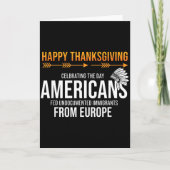 Frohes Erntedankfest, Native American Truth_ Ameri Karte (Vorderseite)
