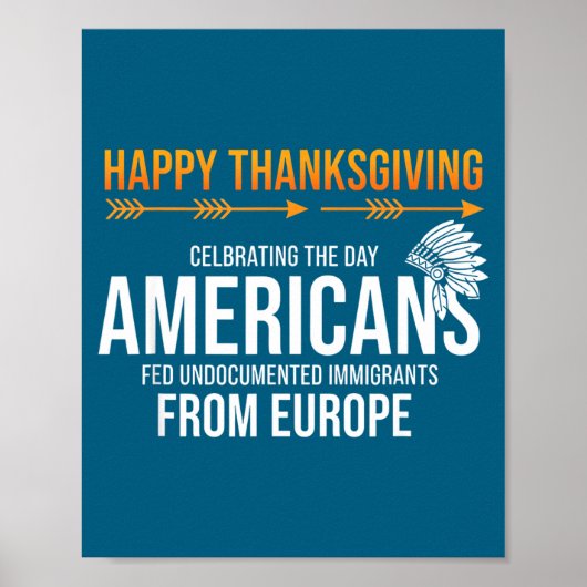 Frohes Erntedankfest, Native American Truth_ Ameri Poster (Vorne)