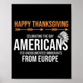 Frohes Erntedankfest, Native American Truth_ Ameri Poster (Vorne)