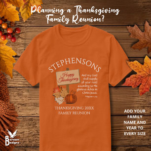 FROHES ERNTEDANKFEST Phil 4,19 Familientreffen T-Shirt