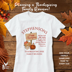 FROHES ERNTEDANKFEST Phil 4,19 Familientreffen T-Shirt
