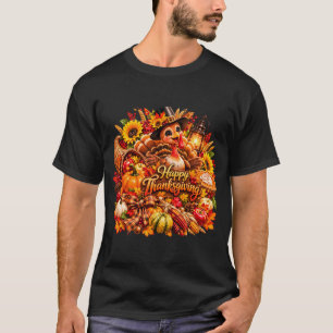 Frohes Erntedankfest Pute  T-Shirt