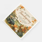 Frohes Erntedankfest  Serviette (Ecke)