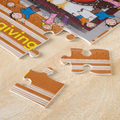 Frohes Erntedankfest Tag Puzzle Eulen (Seite)