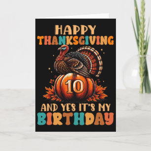 Frohes Erntedankfest Und Ja Es Ist Mein 10. Geburt Karte