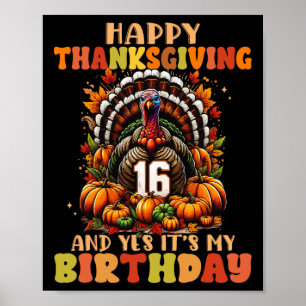 Frohes Erntedankfest Und Ja Es Ist Mein 16. Geburt Poster