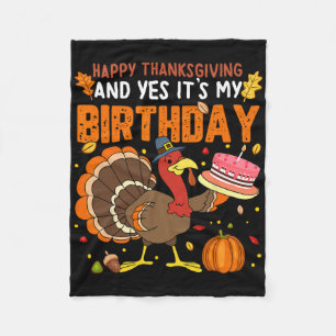 Frohes Erntedankfest Und Ja Es Ist Mein Geburtstag Fleecedecke