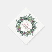 Frohes Erntedankfest Wasserfarbener Herbstbrand Serviette (Ecke)