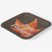 Frohes Erntedankfest Wasserfarbenfall Ahornblatt Pappteller (Gewinkelt)