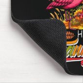Frohes Erntedankfest Zwei süße Flamingos mit Rber Mousepad (Ecke)