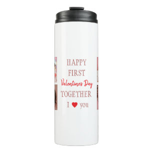 Frohes erstes Valentinstag Custom Thermal Tumbler Thermosbecher