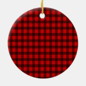 Frohes erstes Weihnachten L lumberjack Robin Baum Keramik Ornament (Hinten)