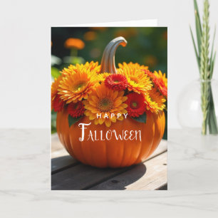 Frohes FALLOWEEN Blank Innere Aquarell-Kürbis Karte