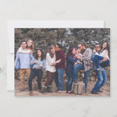 Frohes Ferien Familie Foto Bunte Weihnachten (Rückseite)