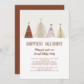 Frohes Ferienhaus Elegante Festlichkeit Einladung (Vorne/Hinten)