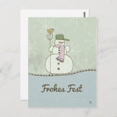 Frohes Fest Postkarte (Vorne/Hinten)