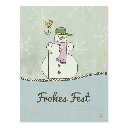 Frohes Fest Postkarte