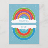 Frohes Fest Postkarte (Vorderseite)