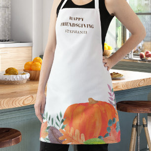 Frohes Friendsgiving-Kürbis Schürze