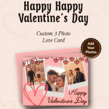 Frohes Frohes Valentinstag 3 Foto individuell