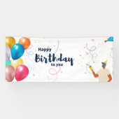 Frohes Geburtstagsfest Banner (Horizontal)