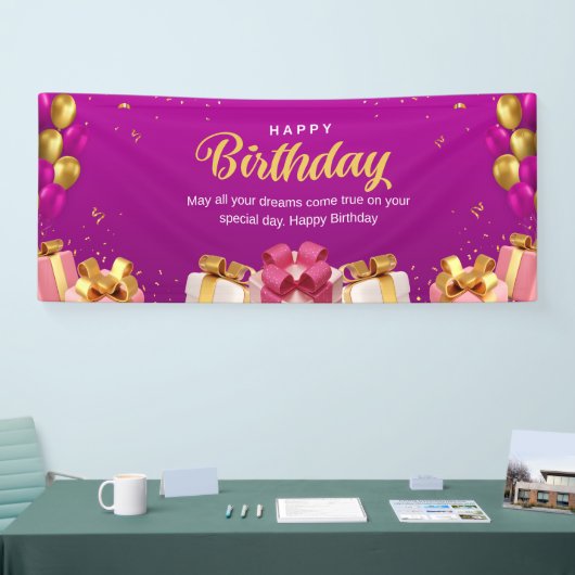 Frohes Geburtstagsfest Banner (Messe)