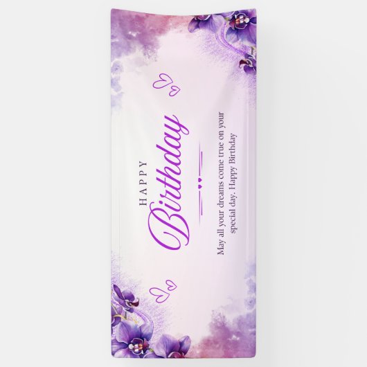 Frohes Geburtstagsfest Banner (Vertikal)