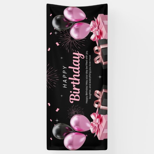 Frohes Geburtstagsfest Banner (Vertikal)