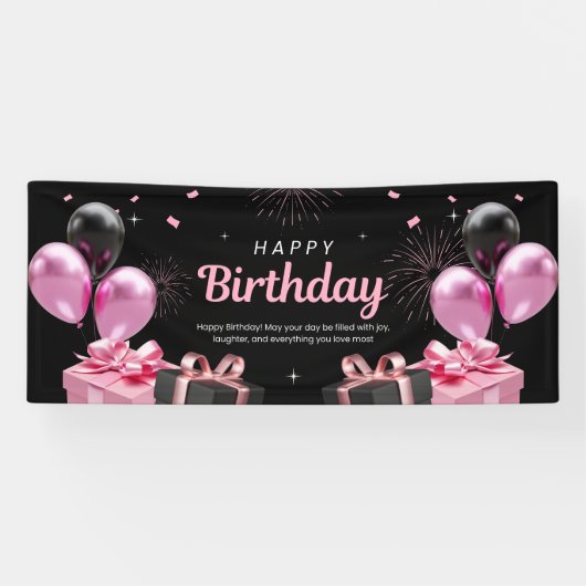 Frohes Geburtstagsfest Banner (Horizontal)