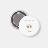 Frohes Geburtstagsmagnet, spanisches Geburtstagsge Magnet (Vorderseite/Rückseite)