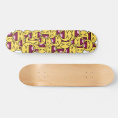 Frohes Gesicht. Skateboard (Horizontal)