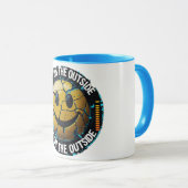 Frohes Glück auf der Outside Classic Tasse - Funny (VorderseiteRechts)