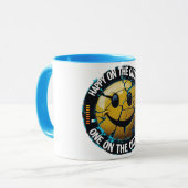 Frohes Glück auf der Outside Classic Tasse - Funny (Vorderseite Links)