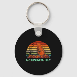 Frohes Groundhog Day 2023 Liebespaar Kostüm Lustig Schlüsselanhänger