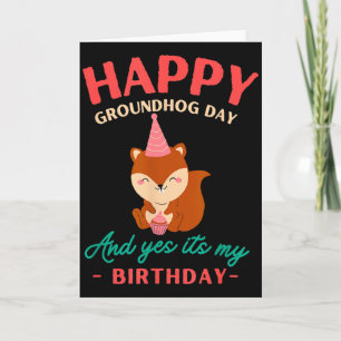 Frohes Groundhog-Tag-Geburtstags-Groundhog-Liebhab Karte