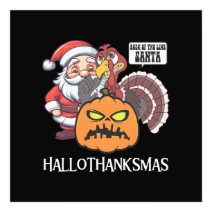 Frohes Hallothanksgiving Fotodruck