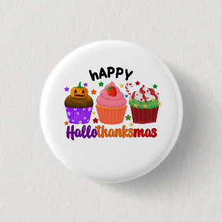 frohes Hallothanksmas Button