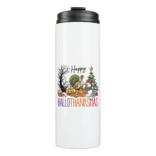 Frohes Hallothanksmas Clipart Thermosbecher