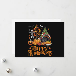 Frohes Hallothanksmas Frohes Halloween Erntedankfe Feiertagskarte