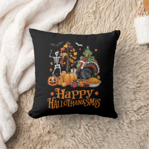 Frohes Hallothanksmas Frohes Halloween Erntedankfe Kissen
